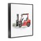 Stupell Industries Working Trucks Forklift Framed Giclee, design by Christine Simpson Art